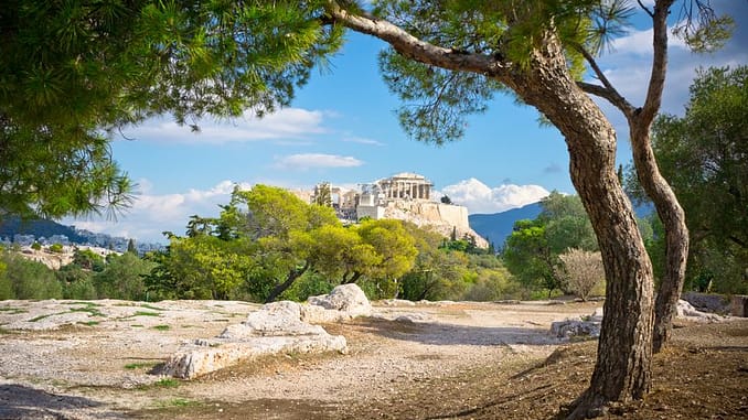 17757259 - beautiful view of ancient acropolis, athens, greece